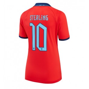 England Raheem Sterling #10 kläder Kvinnor VM 2022 Bortatröja Kortärmad